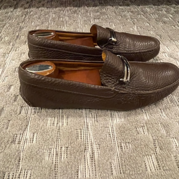 Prada Pebbled Grain Leather Drivers, all Metal Bit - Picture 7 of 13